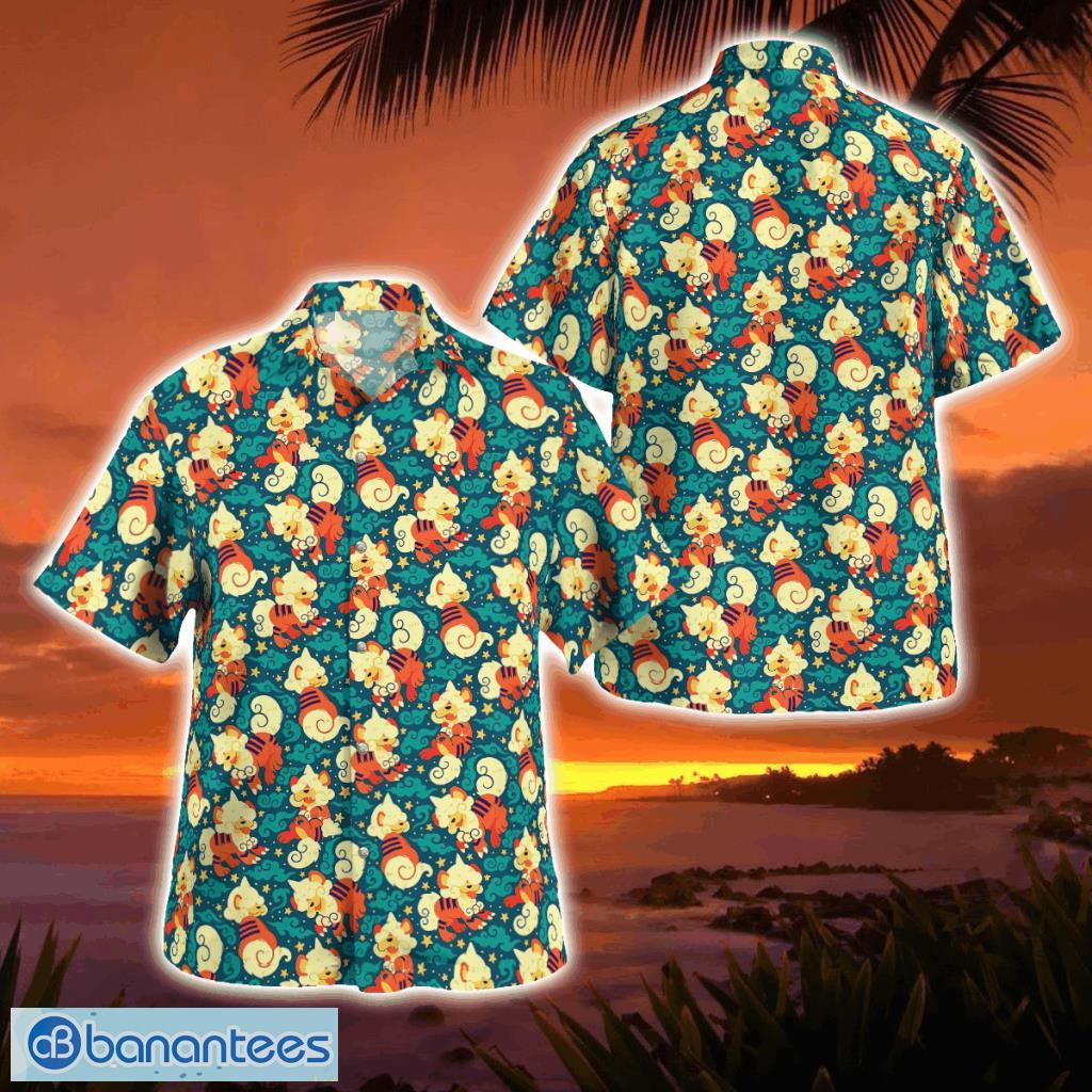 Hisuian Growlithe Pokemon Hawaiian Shirt Gift For Men And Women Product Photo 1
