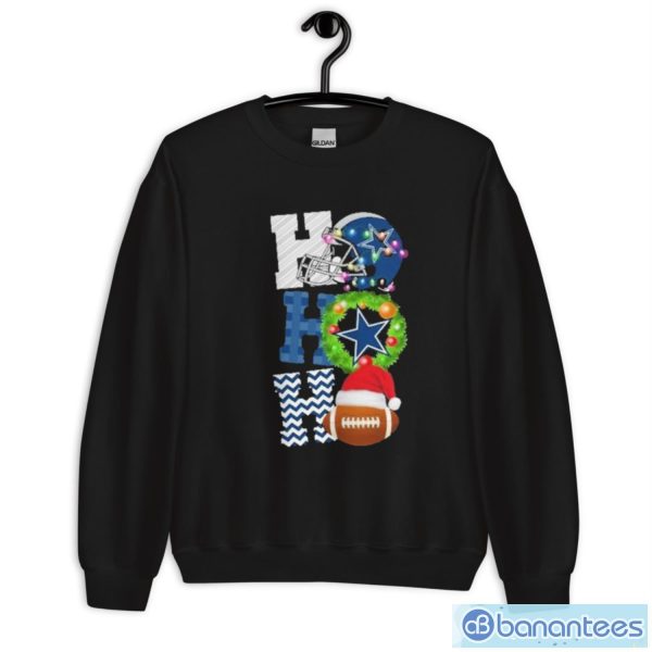 Ho Ho Ho Dallas Cowboys Football Christmas T-Shirt - Unisex Crewneck Sweatshirt