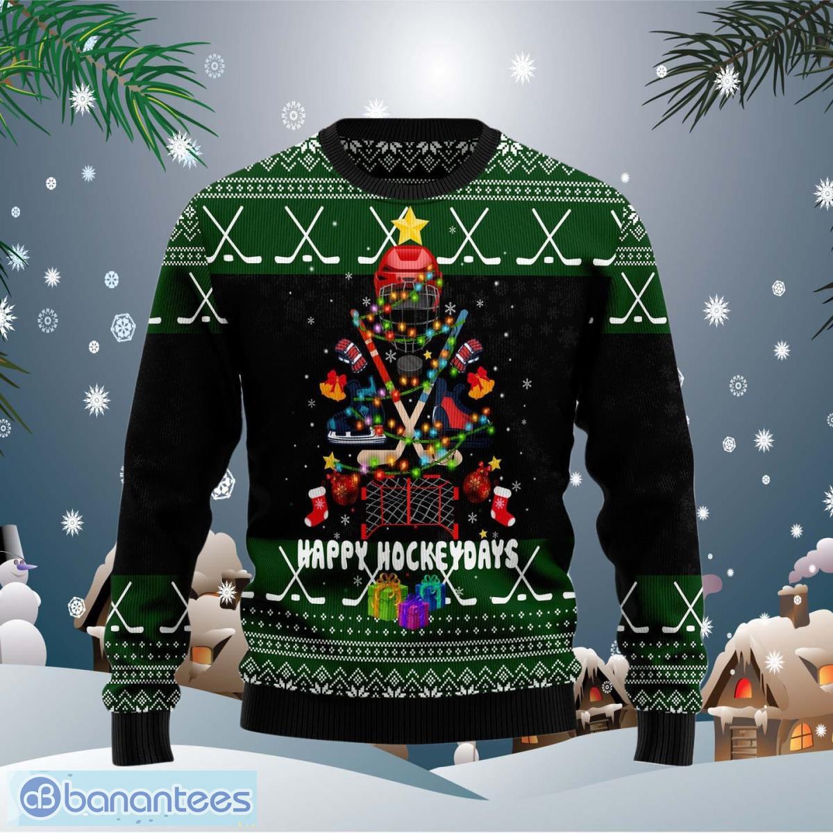 Hockey ugly hot sale christmas sweater