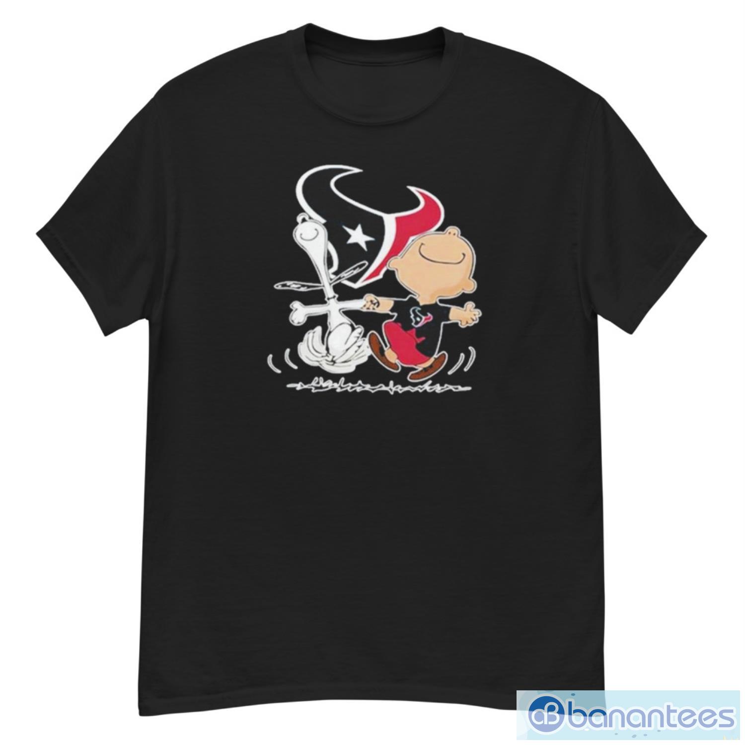 houston texans charlie brown snoopy houston texans t shirt image Houston Texans Charlie Brown Snoopy Houston Texans T-Shirt - G500 Men’s Classic T-Shirt