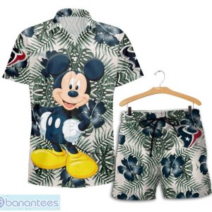 Houston Texans Mickey Hawaiian Shirt and Shorts Funny Summer Gift Product Photo 1