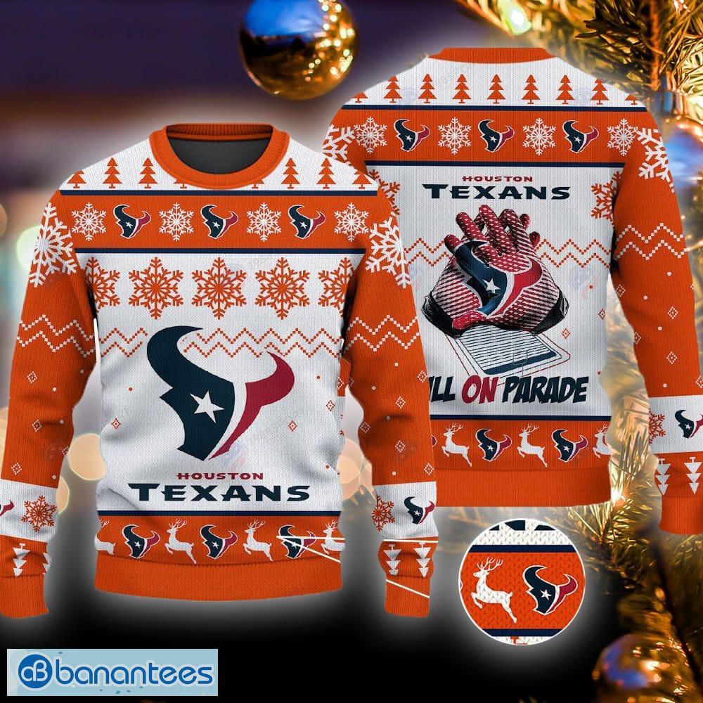 Houston Texans NFL Football Knit Pattern Ugly Christmas Sweater - Tagotee