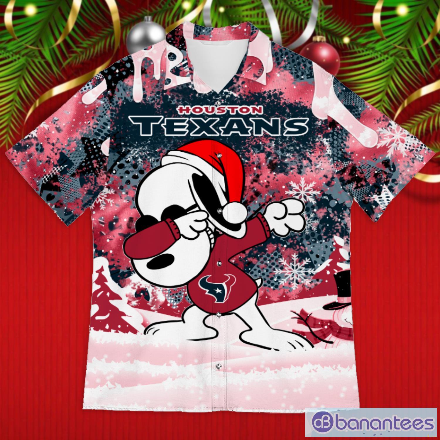 Houston Astros Snoopy Dabbing The Peanuts American Christmas Dripping  Hawaiian Shirt - Banantees