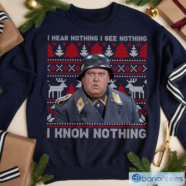 I Hear Nothing I See Nothing I Know Nothing Christmas Shirt Product Photo 1