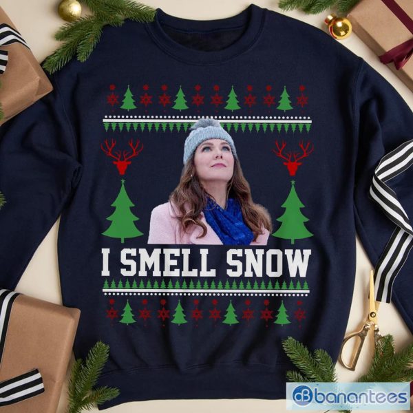 I Smell Snow Ugly Christmas Sweatshirt, Lorelai Christmas Shirt Xmas Unisex Gift Product Photo 1