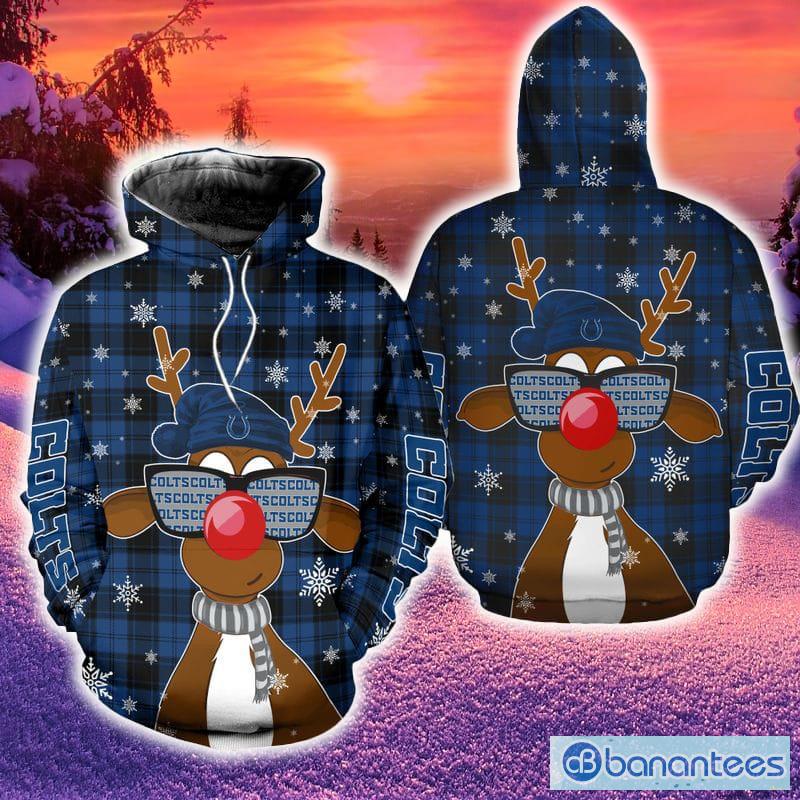 Indianapolis Colts Leaf Bird Hoodie Zip Hoodie Christmas Fans All Over  Printed Gift For Men And Women - Banantees