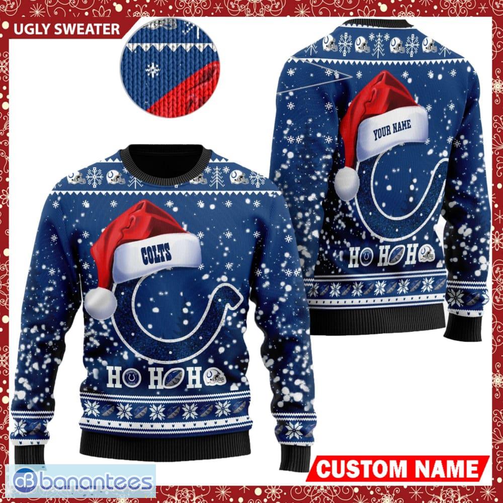 Indianapolis Colts Christmas Skull Halloween Ugly Christmas Sweater Xmas -  Banantees