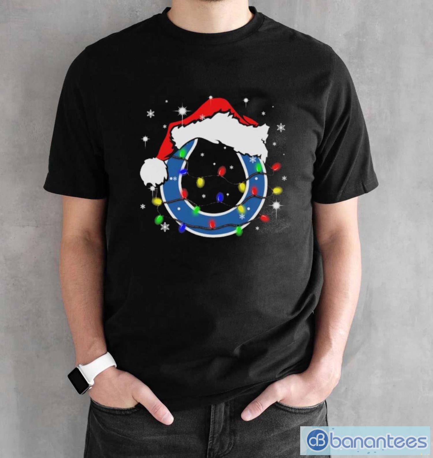 Indianapolis Colts Santa Hat Christmas Light Shirt - Black Unisex T-Shirt Indianapolis Colts Santa Hat Christmas Light Shirt - Black Unisex T-Shirt