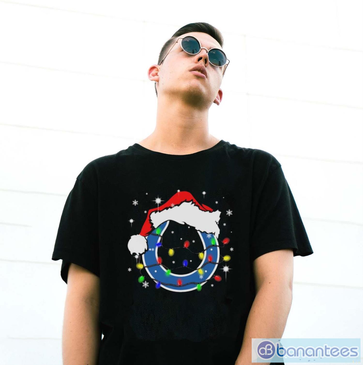 Indianapolis Colts Santa Hat Christmas Light Shirt - G500 Gildan T-Shirt Indianapolis Colts Santa Hat Christmas Light Shirt - G500 Gildan T-Shirt