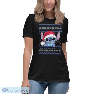 jQBXnYLh disney lilo stitch christmas stitch ugly sweater style sweatshirt 4 300x300 image Disney Lilo & Stitch Christmas Stitch Ugly Sweater Style Sweatshirt - Women's Relaxed Short Sleeve Jersey Tee