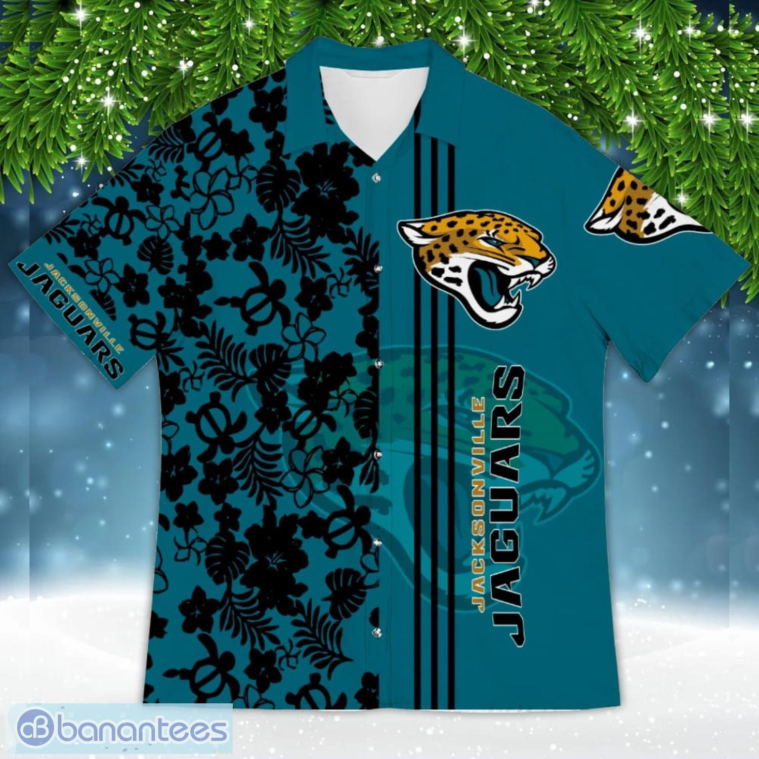 Nfl Jacksonville Jaguars Teal Flower Trendy Hawaiian Shirt Aloha Shirt -  Trendy Aloha