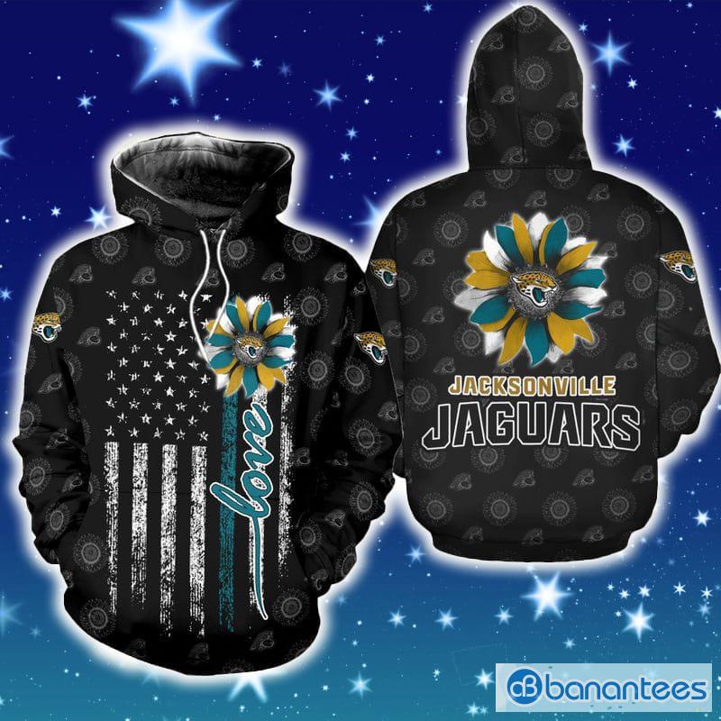 Jacksonville Jaguars NFL Blue 3D Hoodie Zip Hoodie For Men And Women Sport  Gift - Banantees