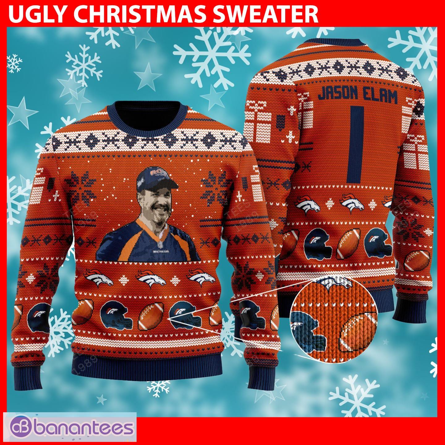 Denver Broncos Basic Ugly Christmas Sweater For Fans - Banantees