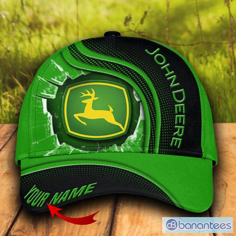 John Deere Tractor Fanatics Personalized 3D Hat Cap Green Mens Beach Gift  For Fans - Banantees