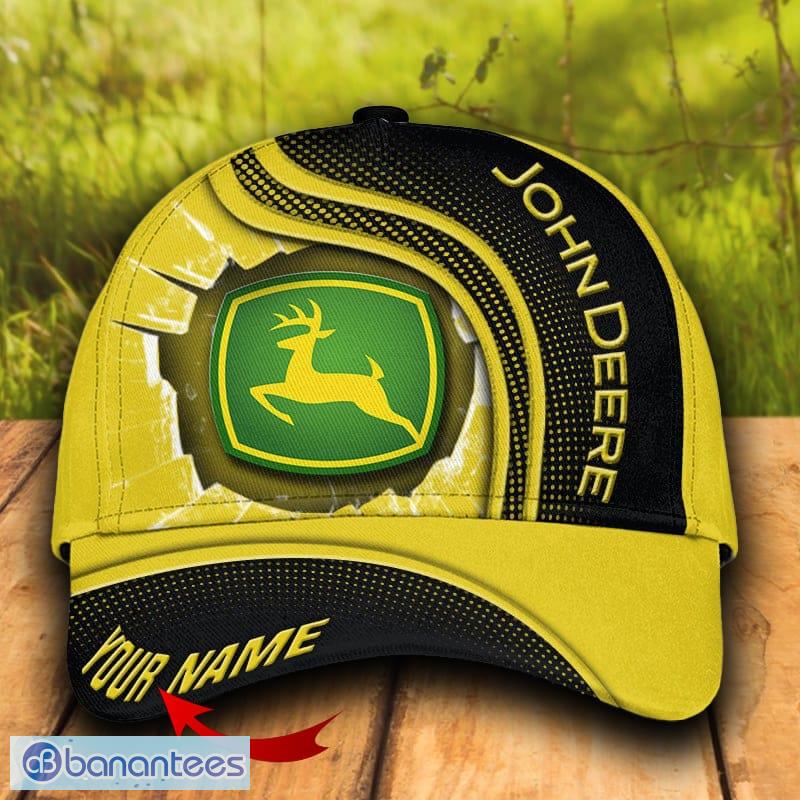 John Deere Tractor Fanatics Personalized 3D Hat Cap Yellow Gift