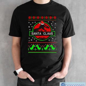 Jurassic Park Ugly Christmas Sweater Jurassic Park Christmas Sweatshirt - Black Unisex T-Shirt
