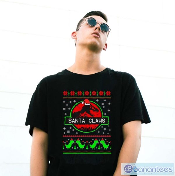 Jurassic Park Ugly Christmas Sweater Jurassic Park Christmas Sweatshirt - G500 Gildan T-Shirt