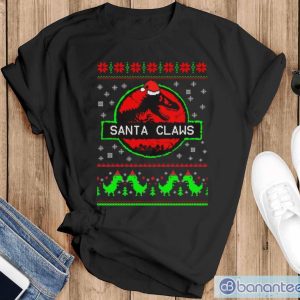 Jurassic Park Ugly Christmas Sweater Jurassic Park Christmas Sweatshirt - Black T-Shirt