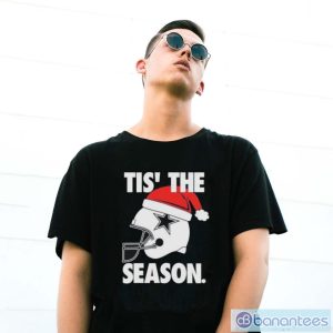 Dallas Cowboys Santa Hat Christmas Tis The Season T-Shirt - G500 Gildan T-Shirt