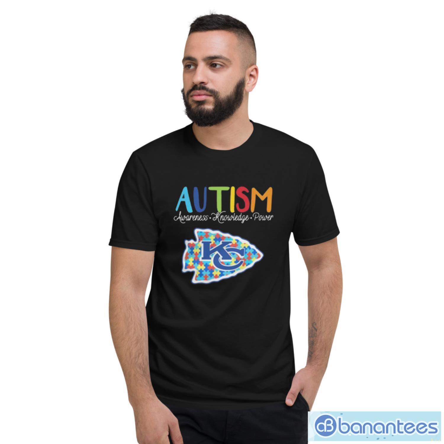 kansas-city-chiefs-autism-awareness-knowledge-power-t-shirt-1-1.jpeg Kansas City Chiefs Autism Awareness Knowledge Power T-Shirt - Short Sleeve T-Shirt