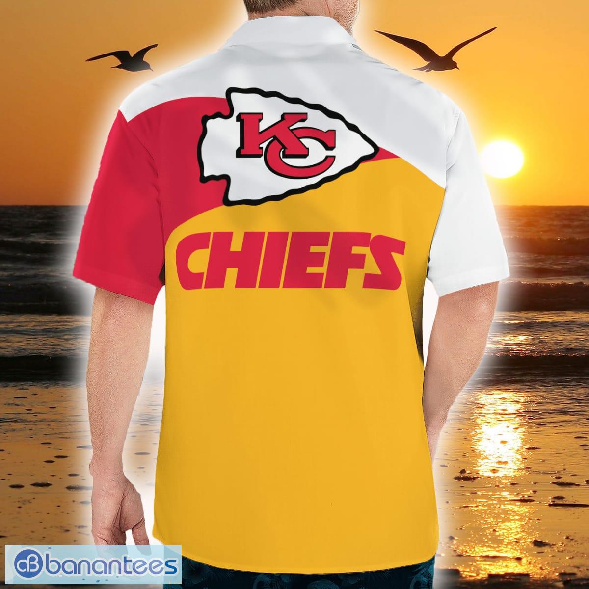 Kansas City Chiefs Hibiscus 3D Hawaiian Shirt Best For Fans Beach