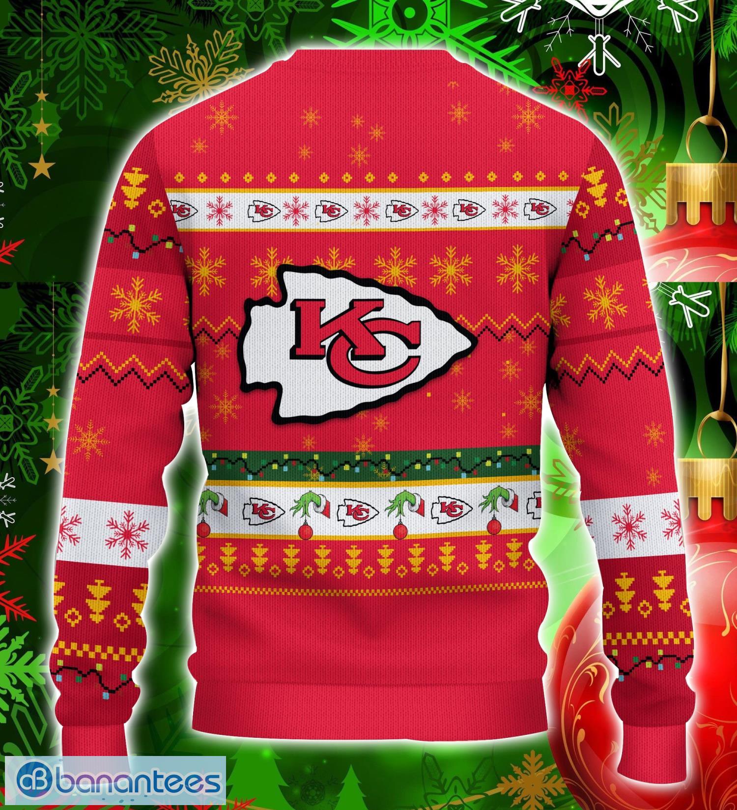 Kansas City Chiefs NFL Grinch Hand Funny Christmas Gift Ugly Christmas  Sweater Gift Ideas For Fans - Banantees