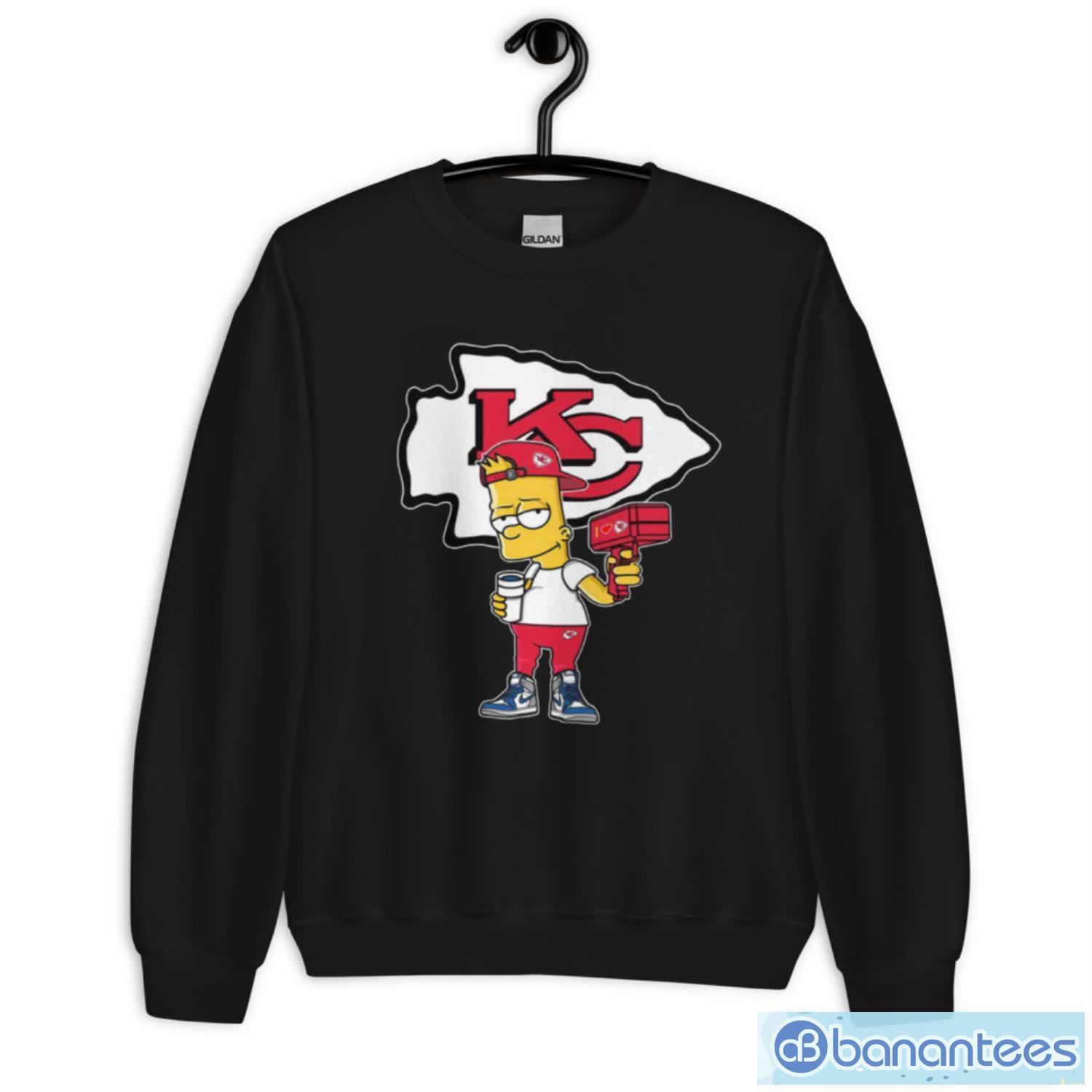 Kansas City Chiefs Nfl X Bart Simpson Unisex Adult T-Shirt - Banantees