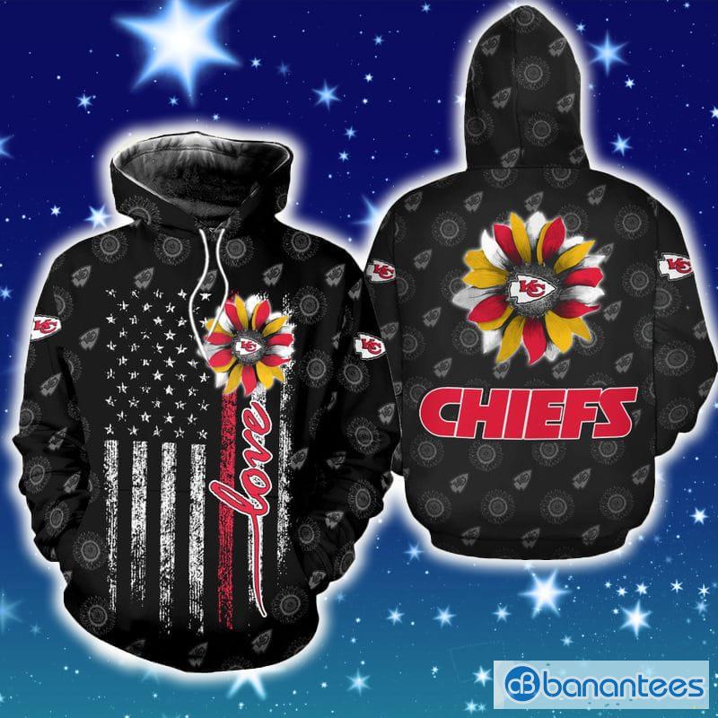 Team Kansas City Chiefs NFL Zip Hoodies Print Full - Banantees