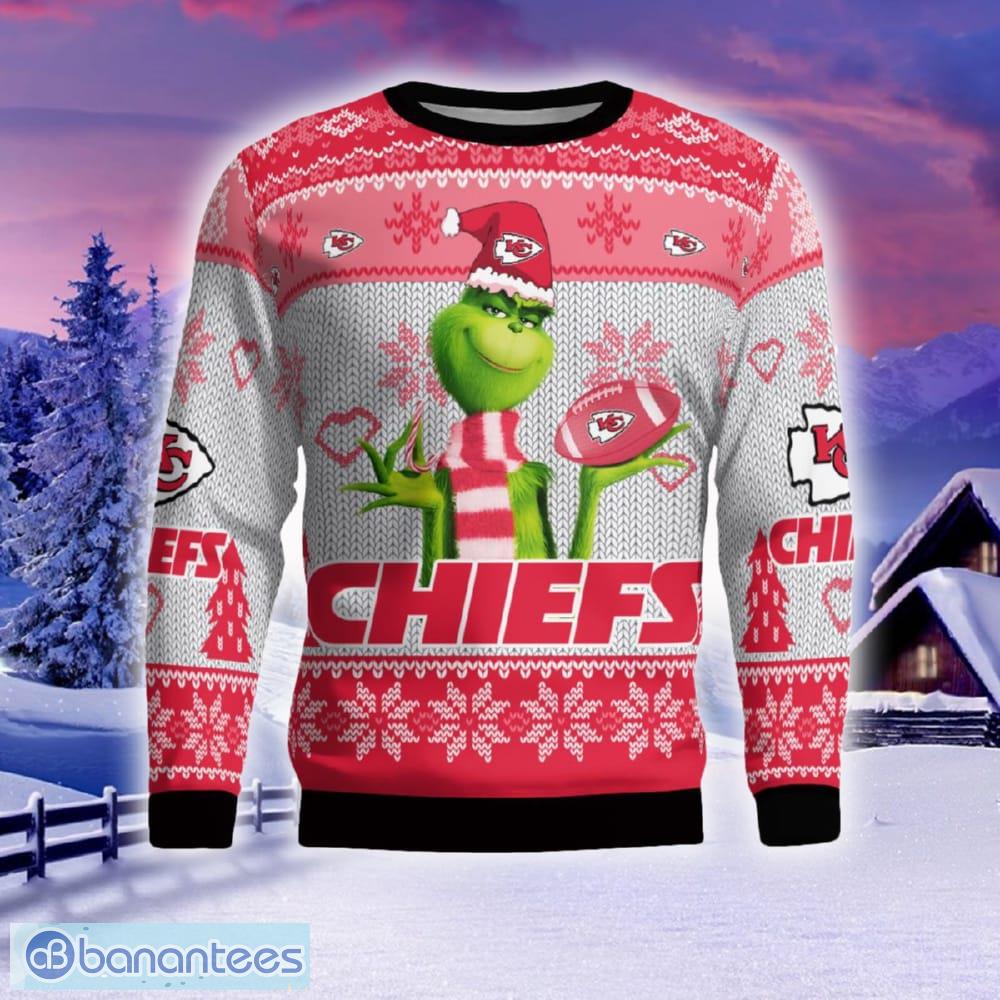 Kansas City Chiefs NFL Grinch Hand Funny Christmas Gift Ugly Christmas  Sweater Gift Ideas For Fans - Banantees