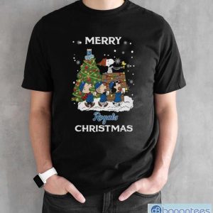 Kansas City Royals Snoopy Family Christmas Shirt - Black Unisex T-Shirt