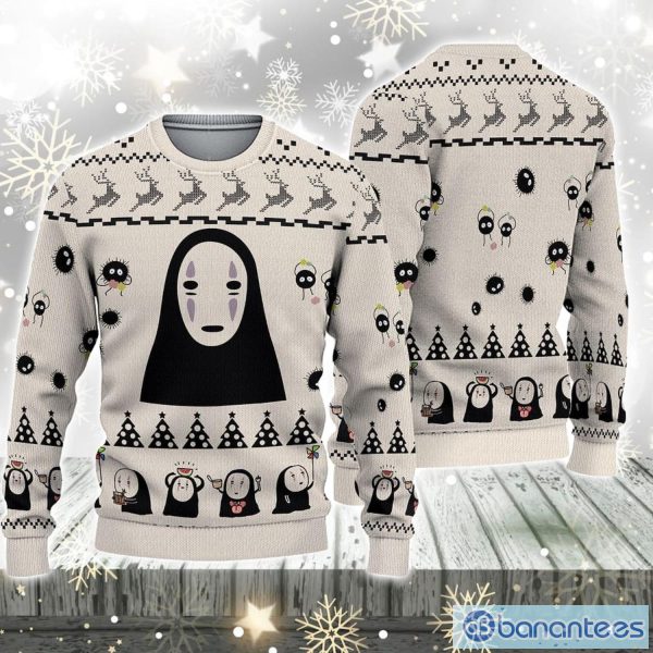 Kaonashi No Face So Cute Ugly Sweater Christmas Christmas Gift For Men And Women Party Holiday Product Photo 1