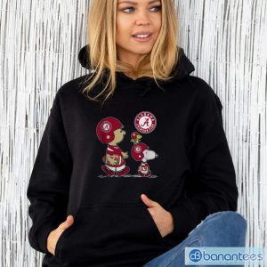 The Peanuts Charlie Brown And Snoopy Woodstock Alabama Crimson Tide Football Shirt - Unisex Hoodie