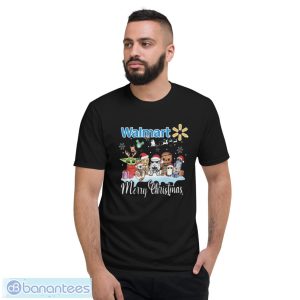 Baby Yoda Reindeer And Star War Characters Santa Walmart Merry Christmas Shirt - Short Sleeve T-Shirt
