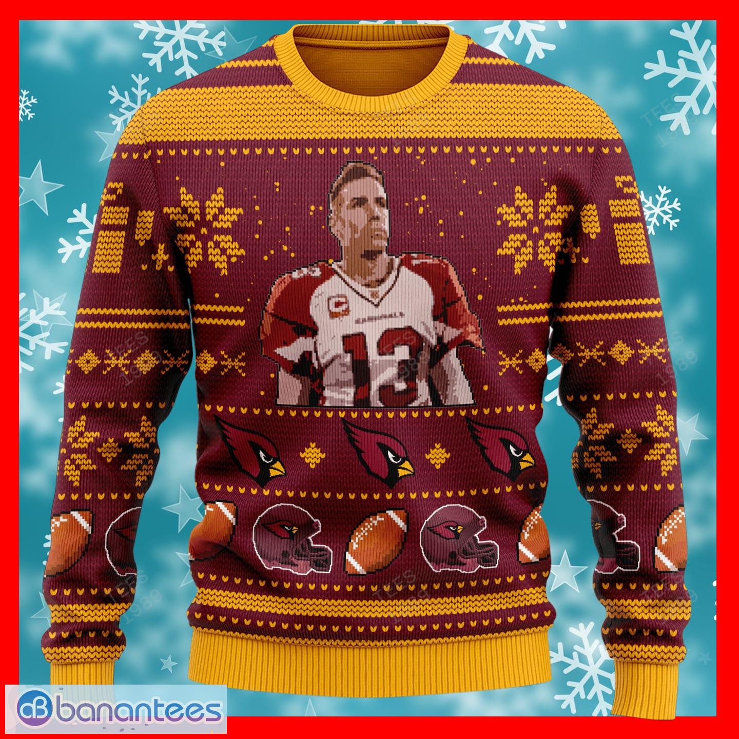 NFL Arizona Cardinals Custom Name Number Ugly Christmas Sweater V3 -  Limotees