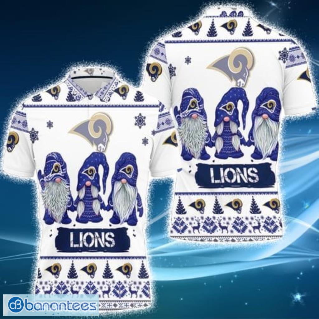 Los Angeles Rams NFL Gnomes Christmas Baseball Jersey Shirt