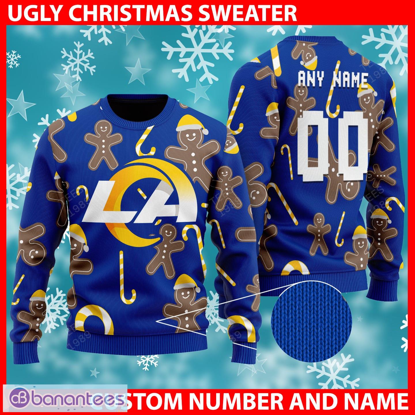 NFL Las Vegas Raiders Custom Name And Number Ugly Christmas Sweater  Christmas Gift For Sport Team - Banantees