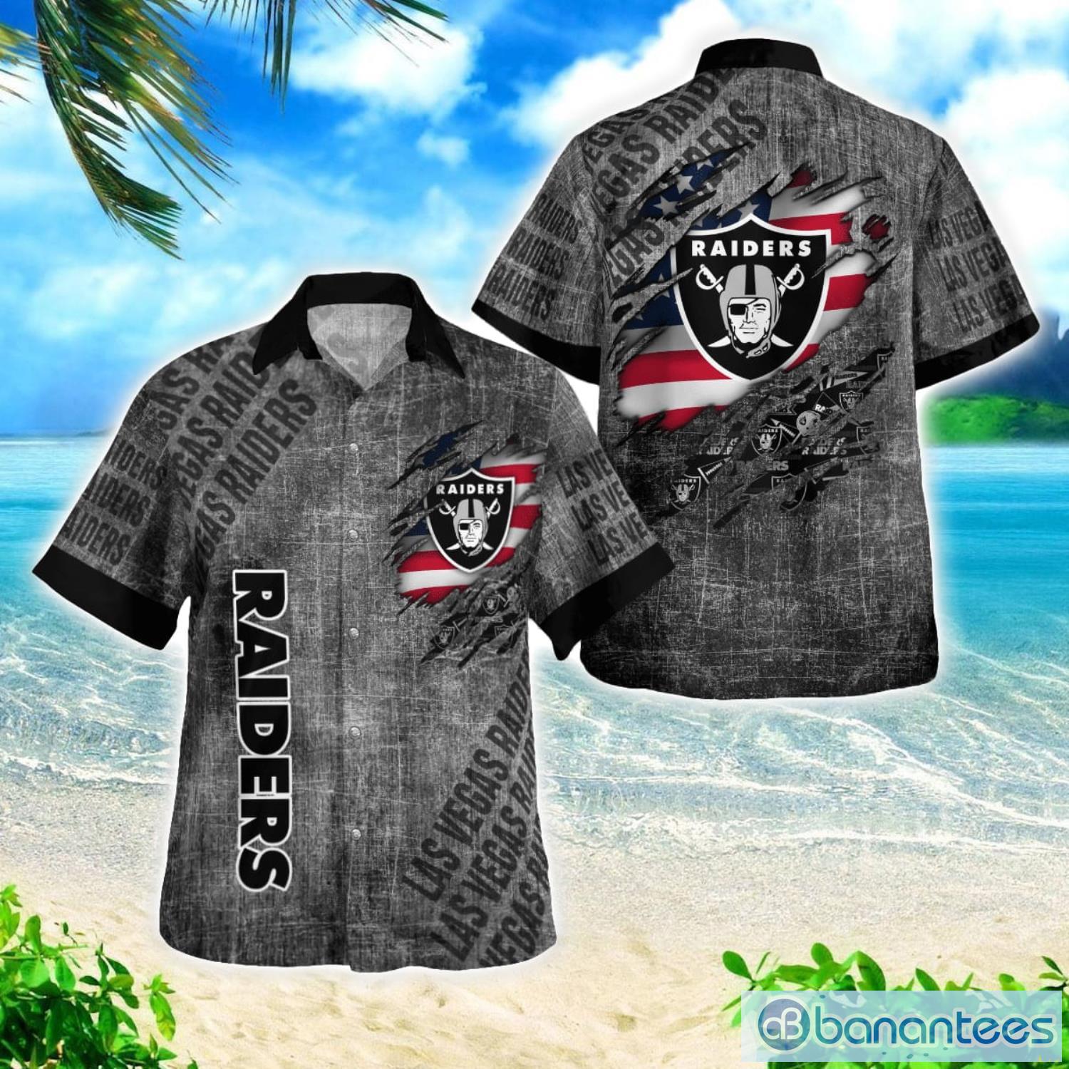 Las Vegas Raiders American Flag Summer 3D Hawaiian Shirt Best For