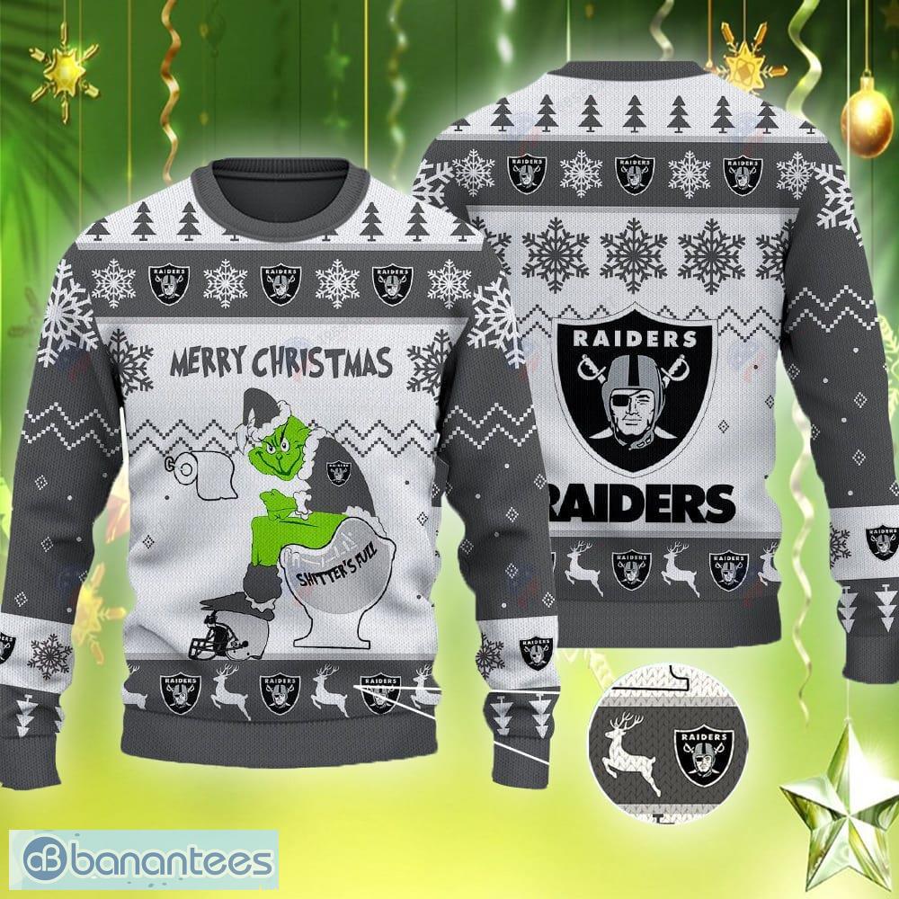 Las Vegas Raiders Groot Hug Christmas Ugly Sweater - Jomagift