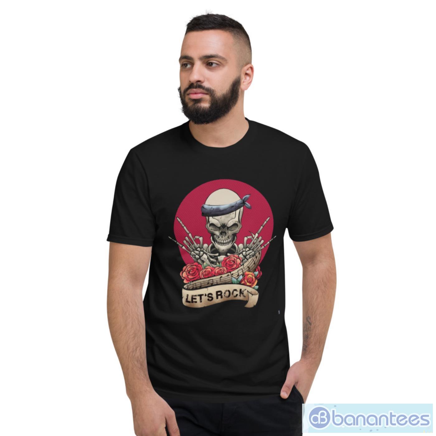 lets rock rockroll skeleton vintage t shirt lets rock shirt 1 image Lets Rock Rock&roll Skeleton Vintage T Shirt, Let's Rock Shirt Product Photo