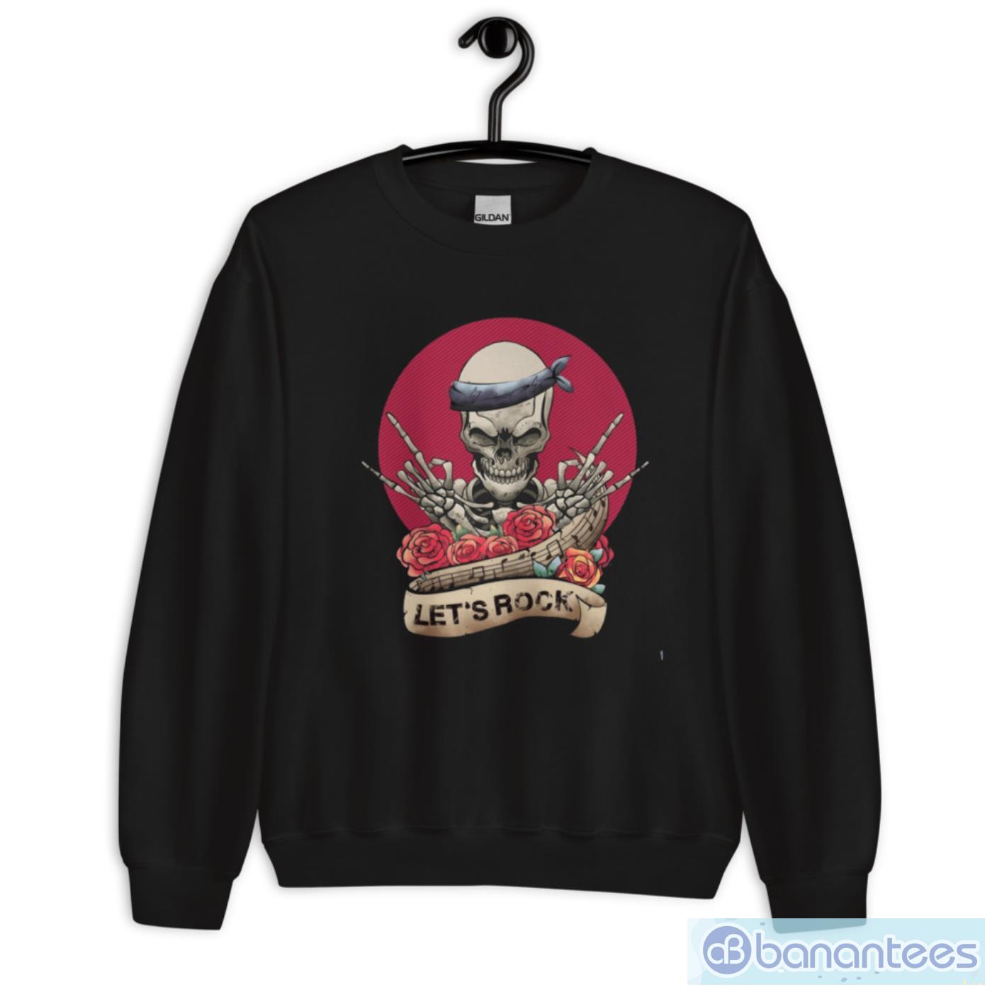 lets-rock-rockroll-skeleton-vintage-t-shirt-lets-rock-shirt-2.jpeg Lets Rock Rock&roll Skeleton Vintage T-Shirt, Let's Rock Shirt - Unisex Crewneck Sweatshirt