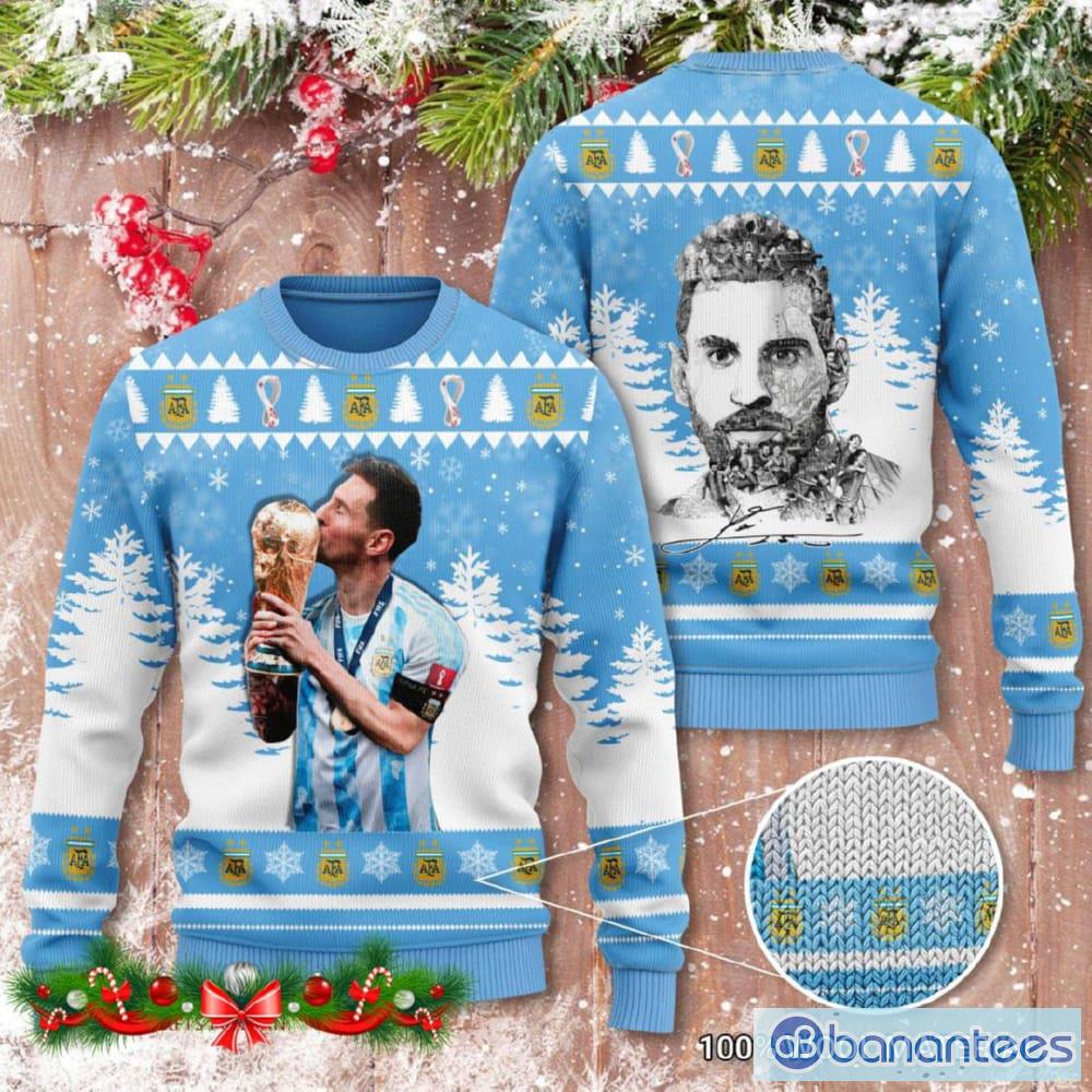 Lionel Messi World Cup Champion Signature Ugly Sweater For Men And