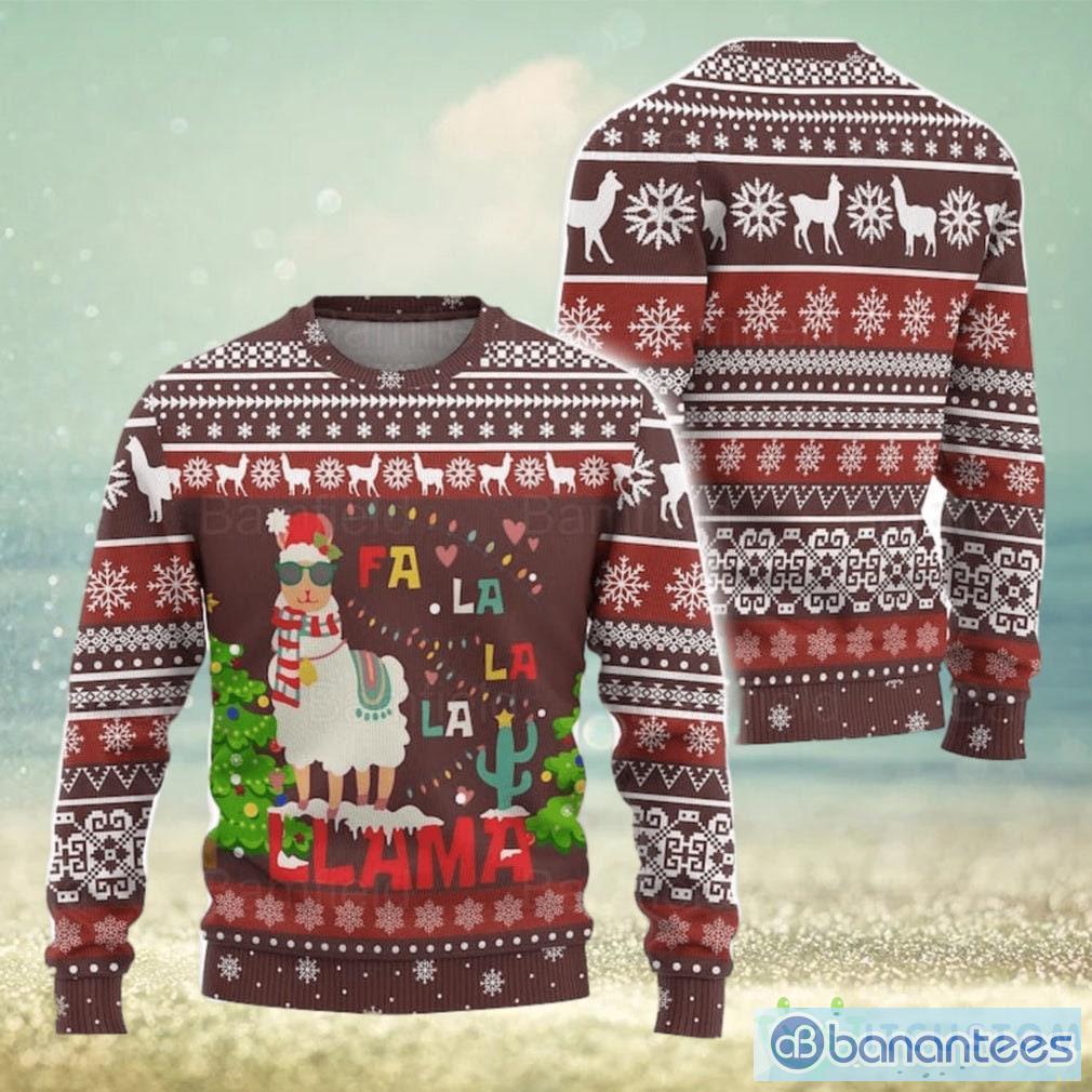 Mens llama christmas sweater sale