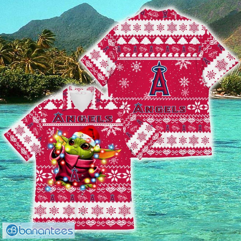 Los Angeles Angels Baby Yoda Star Wars Funny Hawaiian Shirt New For Fans Gift Christmas Holidays - Los Angeles Angels Baby Yoda Star Wars Funny Hawaiian Shirt New For Fans Gift Christmas Holidays