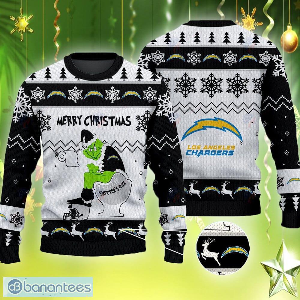 Los Angeles Chargers Ugly Christmas Sweater Pattern Hawaiian Shirt