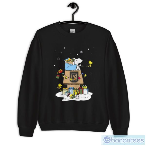 Los Angeles Fc Santa Snoopy Wish You A Merry Christmas 2022 Shirt - Unisex Crewneck Sweatshirt