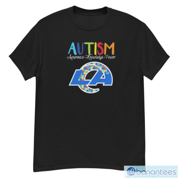 Los Angeles Rams Autism Awareness Knowledge Power T-Shirt - G500 Men’s Classic T-Shirt