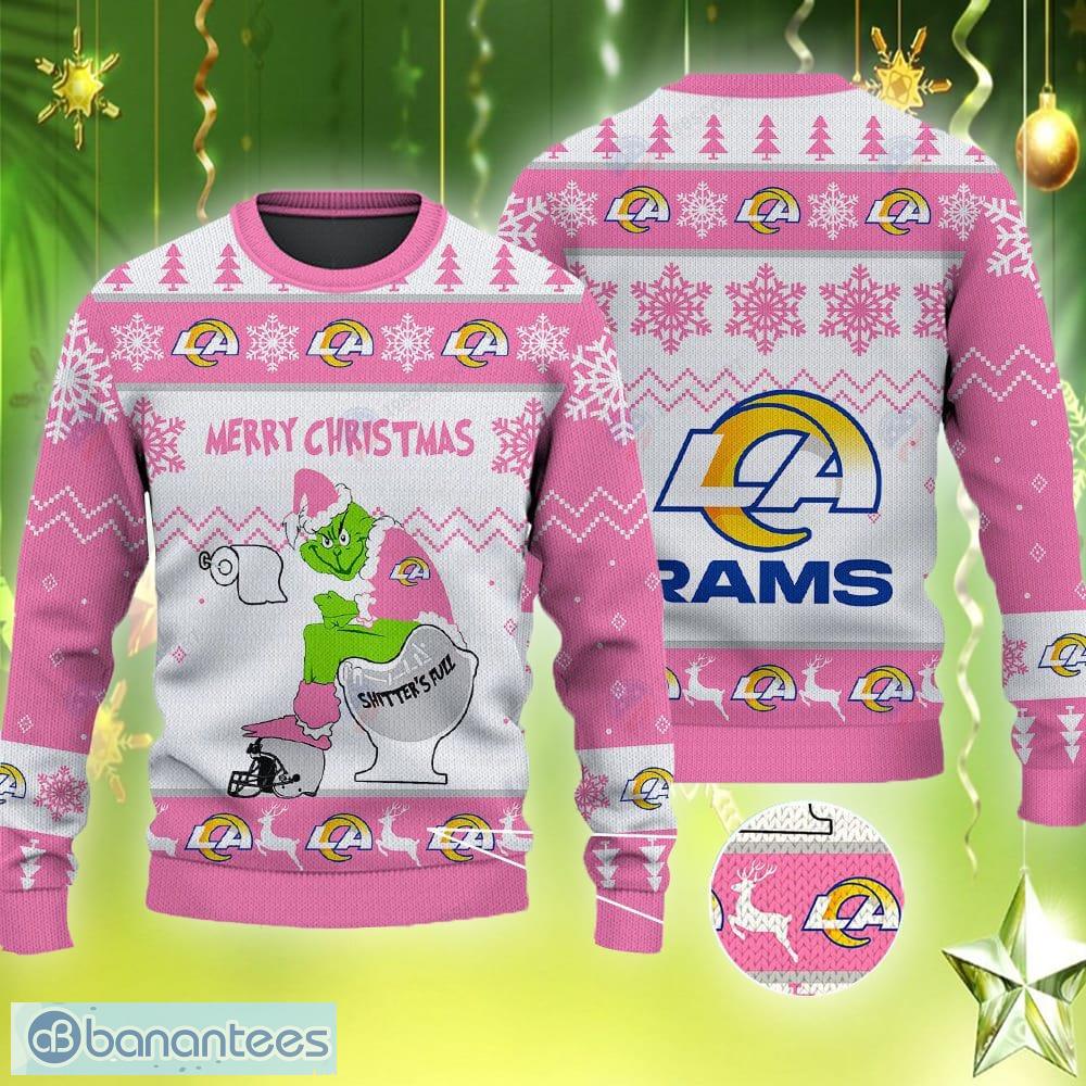 Los Angeles Rams Nfl Custom Name Number Ugly Christmas Sweater - Shibtee  Clothing