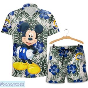 Los Angeles Rams Mickey Hawaiian Shirt and Shorts Funny Summer Gift Product Photo 1