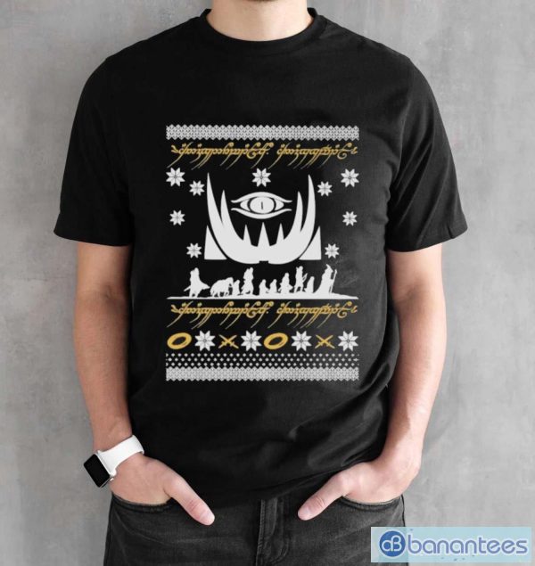 Lotr Ugly Christmas Shirt - Black Unisex T-Shirt