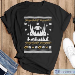 Lotr Ugly Christmas Shirt - Black T-Shirt